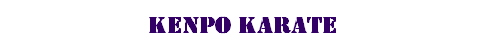 Kenpo Karate